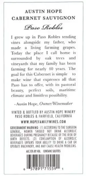 2021 Cabernet Sauvignon 750 ml
