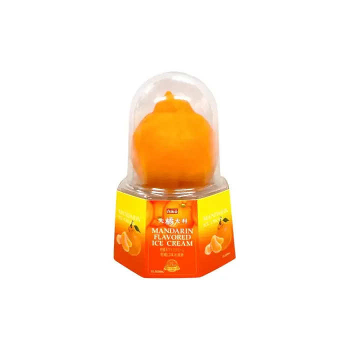Aiko Mandarin Flavored Ice Cream 3 Oz