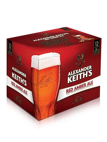ALEXANDER KEITH’S RED AMBER 12 BOTTLES 341ML