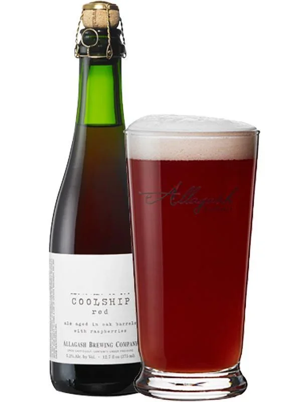 Allagash Brewing Coolship Red Spontaneously Fermented Ale Aged with Raspberries