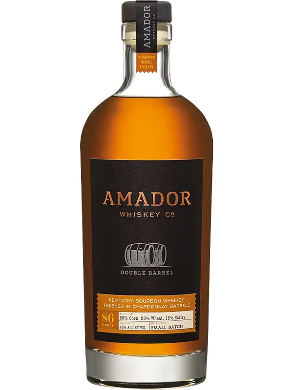 Amador Whiskey Co Double Barrel Wheated Bourbon Whiskey Finished in Chardonnay Barrels