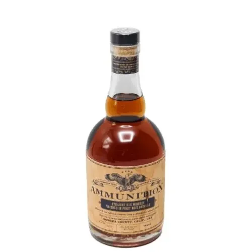 Ammunition Straight Rye Whiskey Finished In Pinot Noir Barrels – 750ML