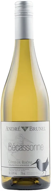 ANDRE BRUNEL BECASSONE” COTES DE RHONE BLANC 2019″ 750 ml