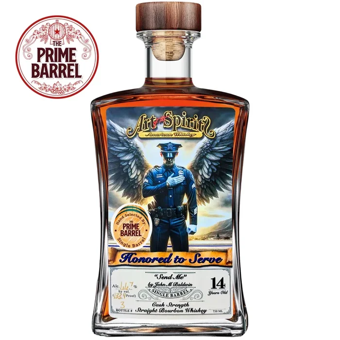 Art of The Spirits “Honored To Serve” 14 Year Old Single Barrel Bourbon The Prime Barrel Pick #104