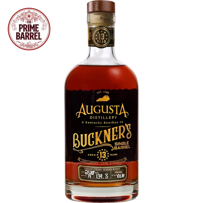 Augusta Distillery Buckner’s 13 Years Cask Strength “Lucky 13” Single Barrel Straight Bourbon Whiskey The Prime Barrel Pick #143