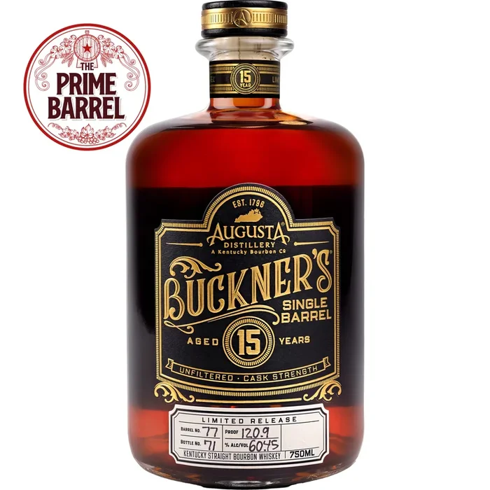 Augusta Distillery “Winged Wildebeest” Buckner’s 15 Years Cask Strength Single Barrel Straight Bourbon Whiskey The Prime Barrel Pick #127