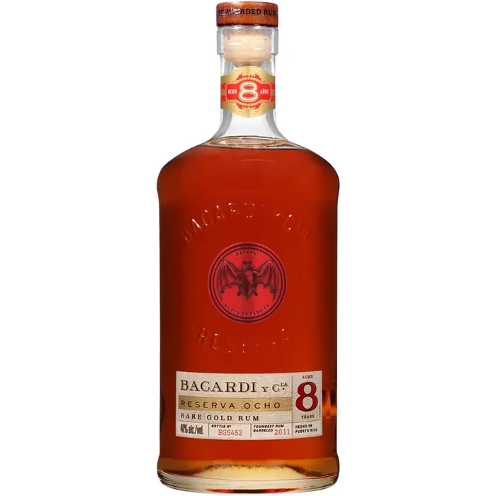 Bacardi Aged Rum Rare Gold Reserva Ocho 8 Year 80 1 L