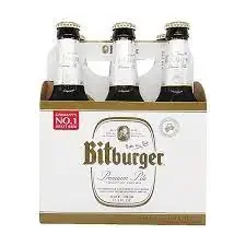 Bitburger Premium Pilsner 11.2oz 6 Pack Bottels (alc.4.8%)