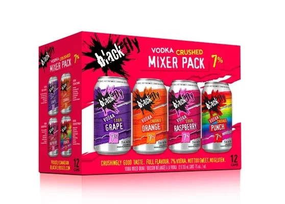 BLACK FLY VODKA SOUR VODKA CRUSHED 12 CAN VARIETY