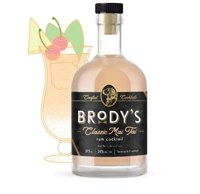 Brody’s Classic Mai Tai – Rum Cocktail (375Ml)