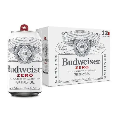 Budweiser Zero 12oz 12 Pack Cans