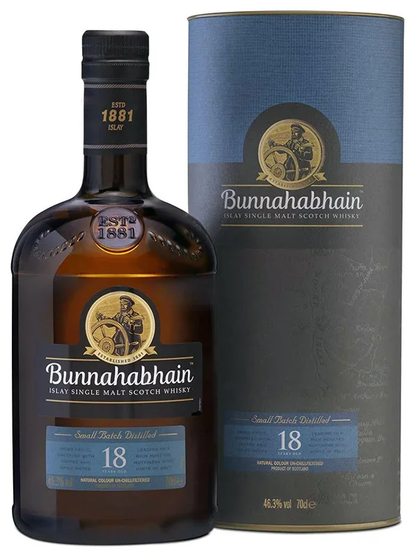 Bunnahabhain 18 Year Old Single Malt Whisky 750ml