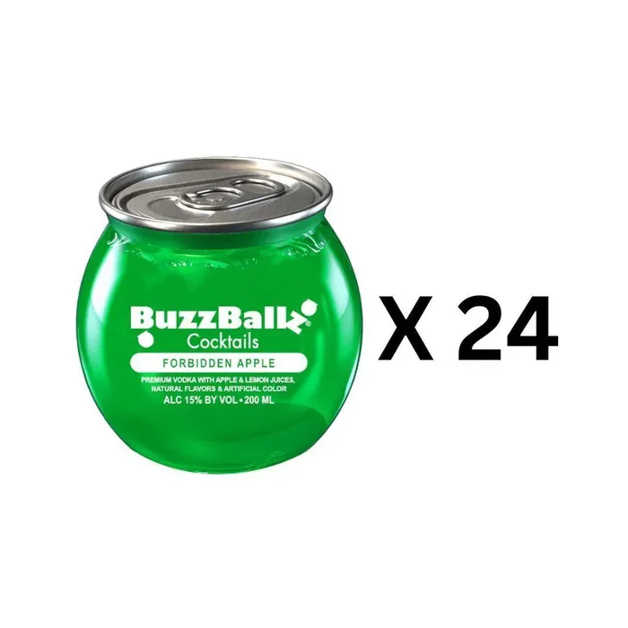 BuzzBallz – Forbidden Apple Ready to Drink Cocktail (24 pack)