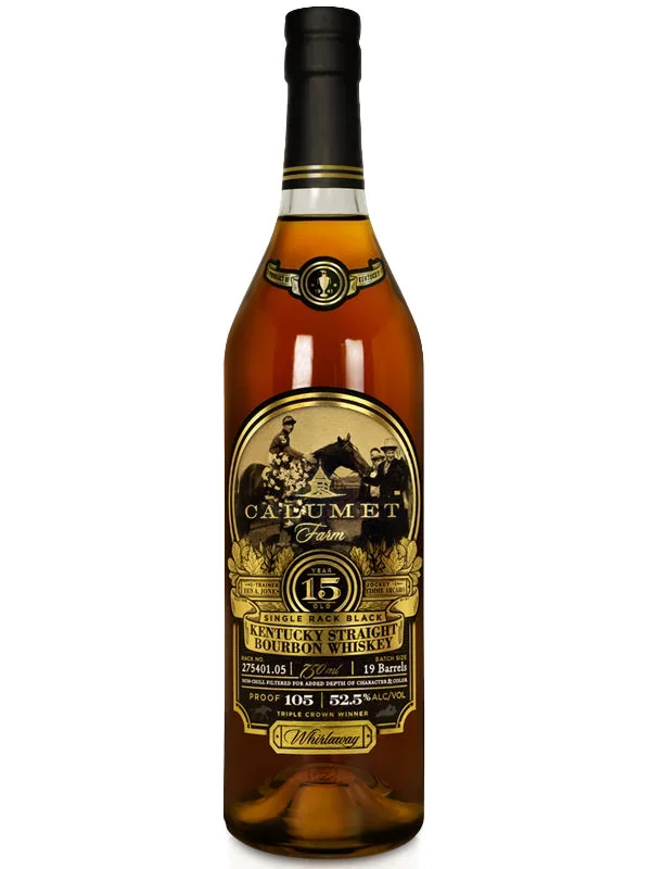Calumet Farm 15 Year Old Single Rack Black Bourbon Whiskey