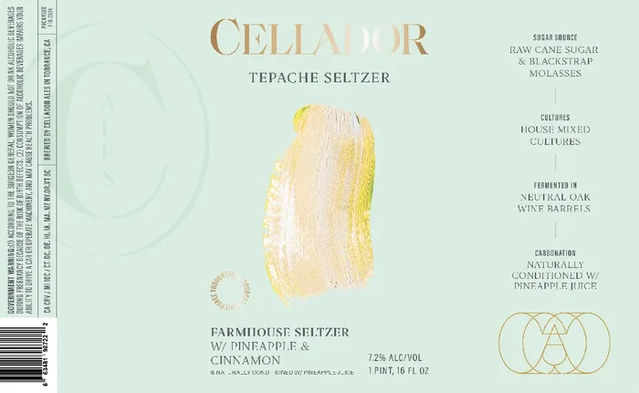 Cellador Tepache Seltzer 16oz 4pack Cans