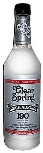 Clear Spring Grain Alcohol 190 1.00L