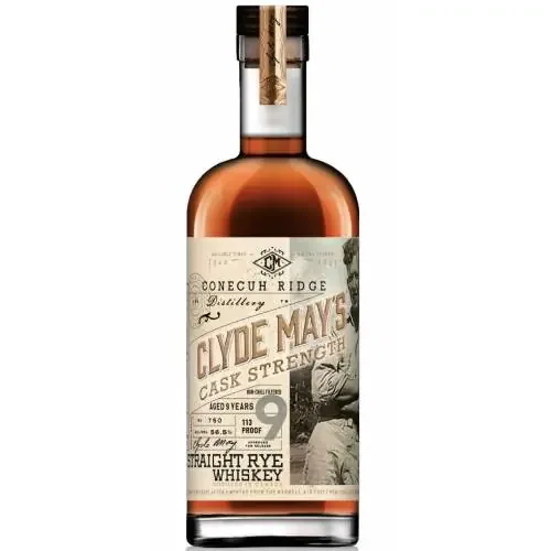 Clyde May’s Releases a 9-Year-Old Cask Strength Straight Rye Whiskey – 750ML