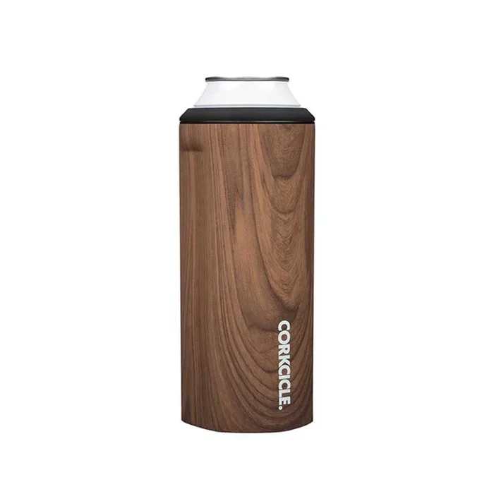 Corkcicle Can Cooler Walnut Wood
