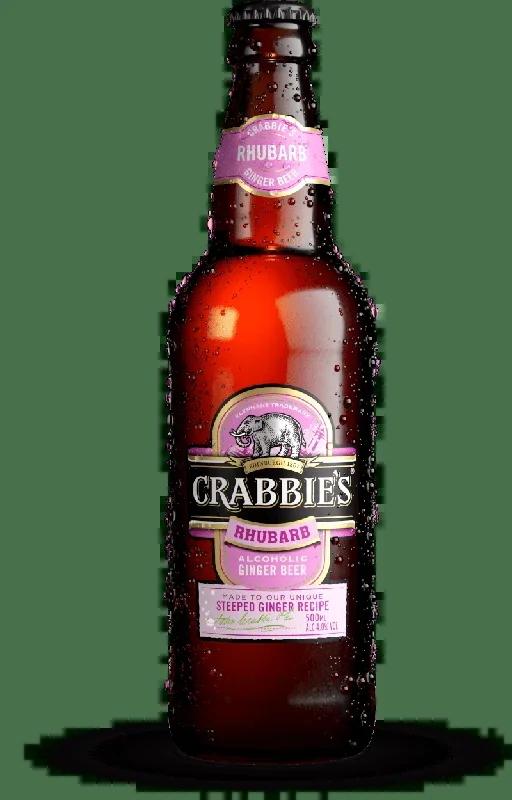 CRABBIE’S RHUBARB ALCOHOLIC GINGER BEER SINGLE BOTTLE