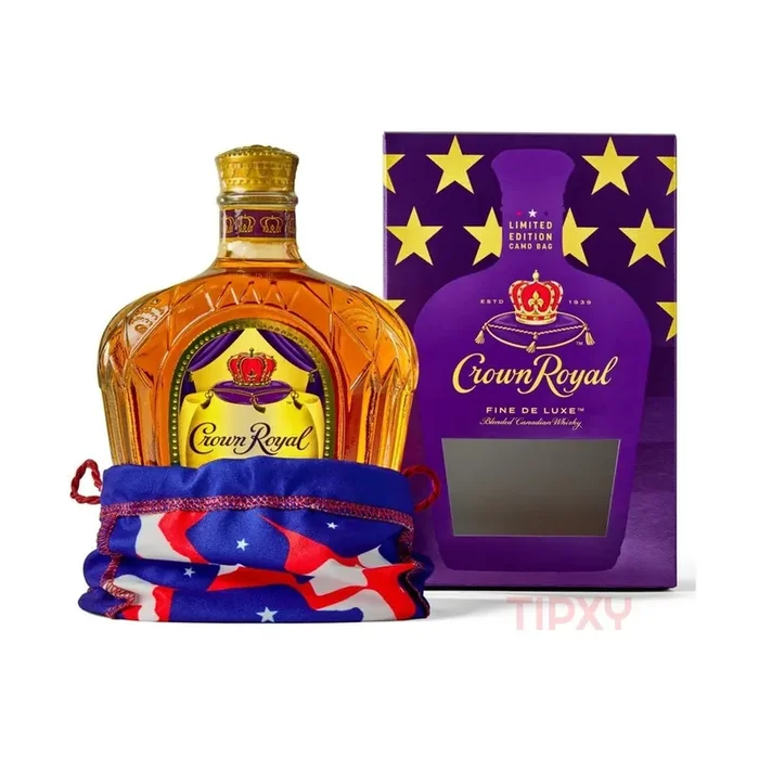Crown Royal – Limited Edition Fine De Luxe Canadian Blended Whisky with Camo Bag