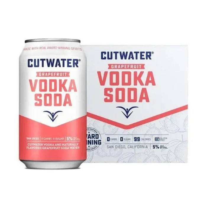 Cutwater – Grapefruit Vodka Soda Ready to Serve Cocktail (4 Pack)