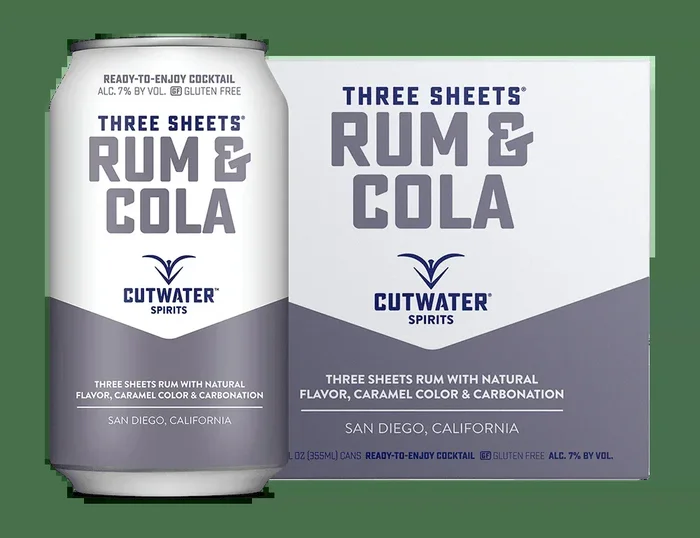 Cutwater Rum And Cola Canned Cocktails (4 Pk)