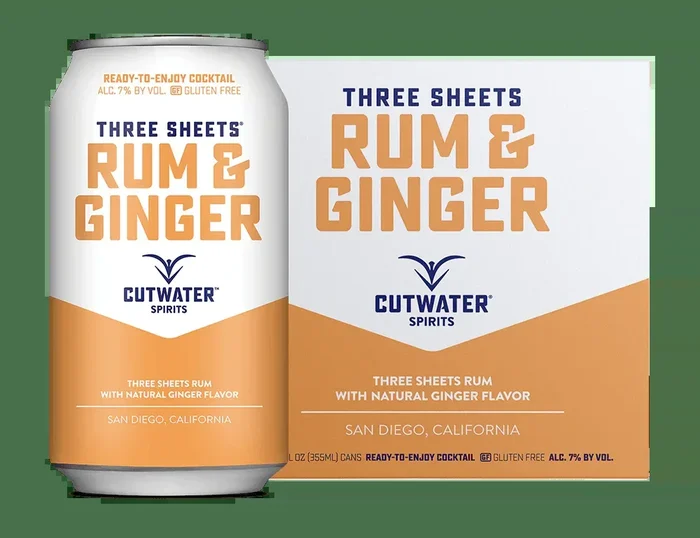 Cutwater Rum And Ginger Canned Cocktails (4 Pk)