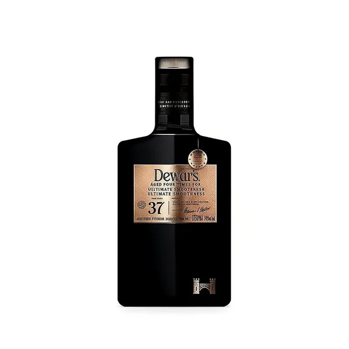 Dewar‘s Double Double 37 Year Scotch Whisky w/ Baccarat Crystal Glasses