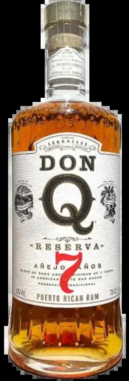 Don Q 7 Years Old Anejo Reserva Puerto Rican Rum 750 ML