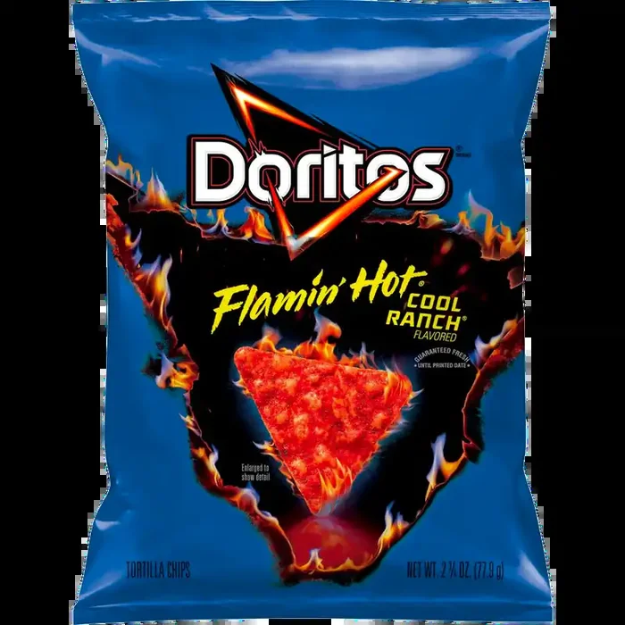 Doritos Flamin‘ Hot Cool Ranch Tortilla Chips 77.9g