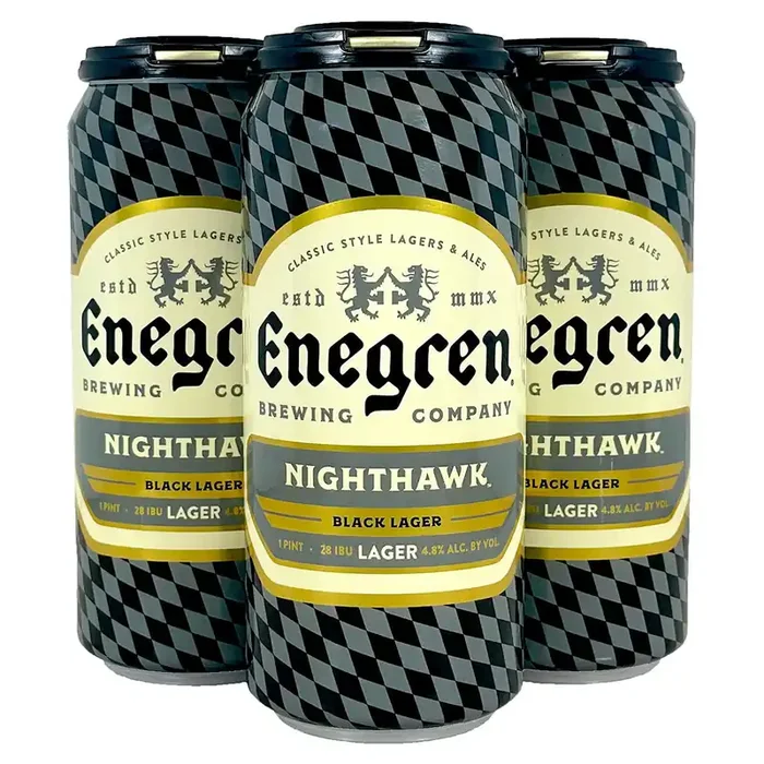 Enegren Nighthawk Black Lager 16oz 4pk Cans