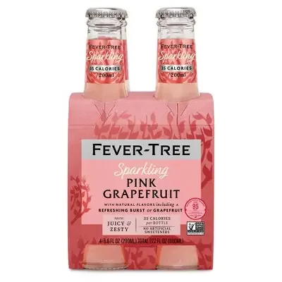 Fever Tree Sparkling Pink Grapefruit 200ml 4 Pack Bottles
