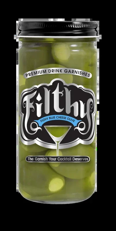 Filthy Blue Cheese Olives – Premium Drink Garnishes