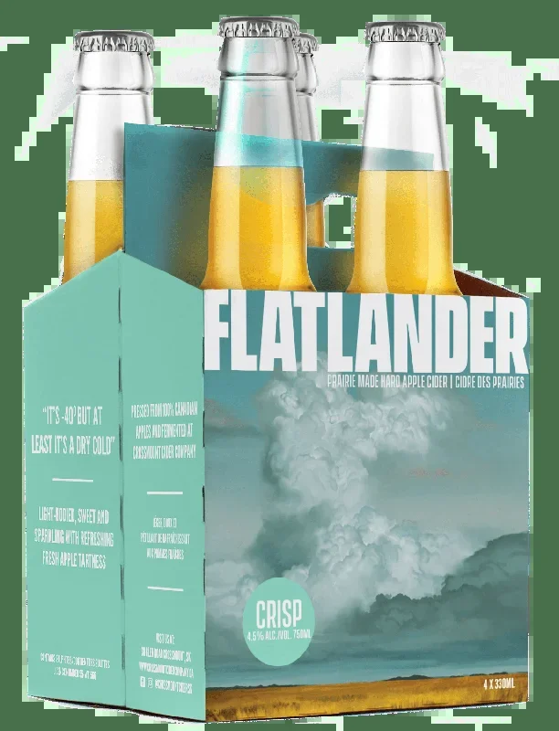 FLATLANDER CRISP CIDER 4 BOTTLES