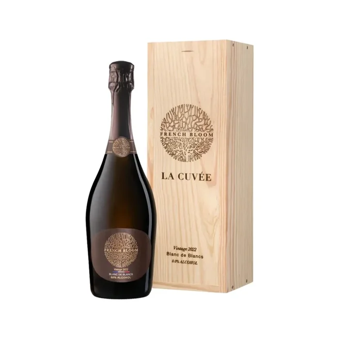 French Bloom – La Cuvee Vintage 2022 Blanc De Blancs Non-Alcoholic Sparkling Wine
