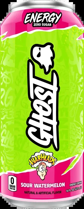 Ghost Energy Zero Sugar Warheads Sour Watermelon 16oz
