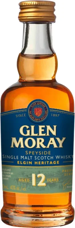 Glen Moray Single Malt Whiskey 12 Year Old 50ml