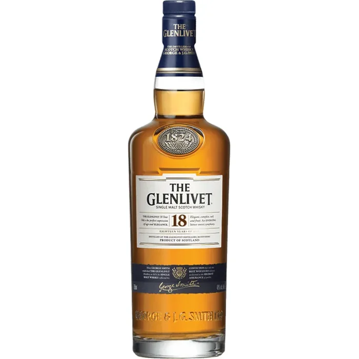 Glenlivet 18 Years Single Malt Scotch Whisky (750ml)