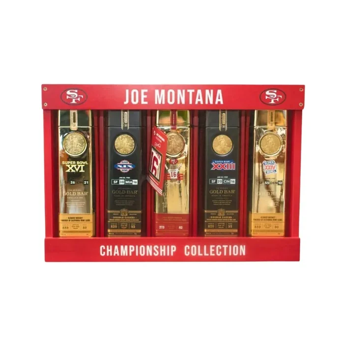 Gold Bar – Joe Montana Championship Collection Whiskey Box Set