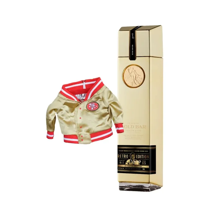 Gold Bar – Joe Montana Retro Edition Straight Bourbon Whiskey with Can Koozie