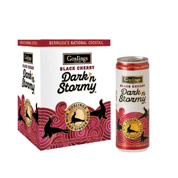 Goslings – Dark ‘n Stormy Black Cherry Ready to Drink Cocktail (4 Pack)