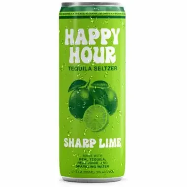 Happy Hour – Sharp Lime Tequila Seltzer (4 Pack)