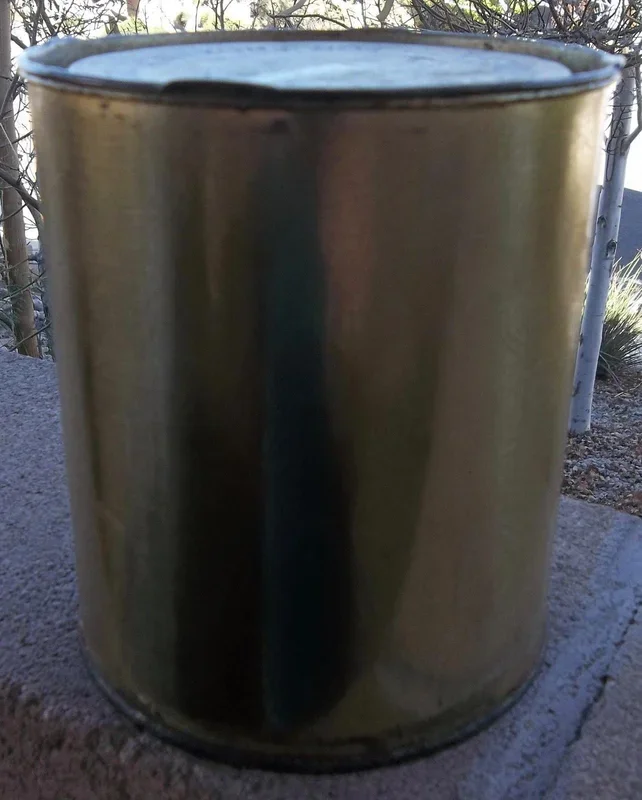 Heekin’s Frosty Can full of tacks, Athans Company jar of nails