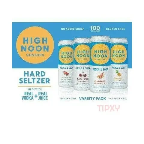 High Noon – Sun Sips Vodka Seltzer Variety Pack (8 Count)