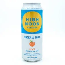 High Noon Hard Seltzer Peach Can