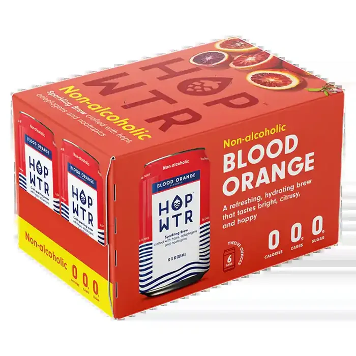 Hop Water Blood Orange 12oz 6 Pack Cans