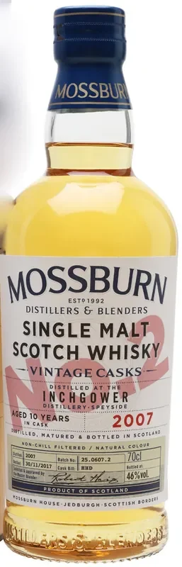 Inchgower Scotch Single Malt 10 Year By Mossburn 750ml