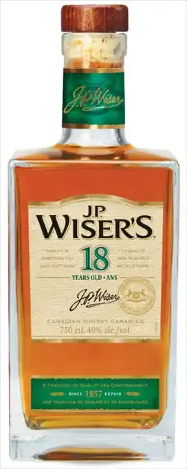J.P. Wiser‘s Canadian Whisky 18 Year 750ml
