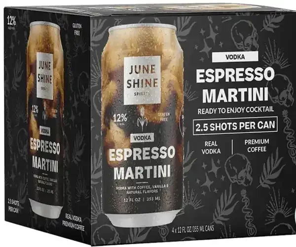 June Shine Espresso Martini 12oz 4pack Cans