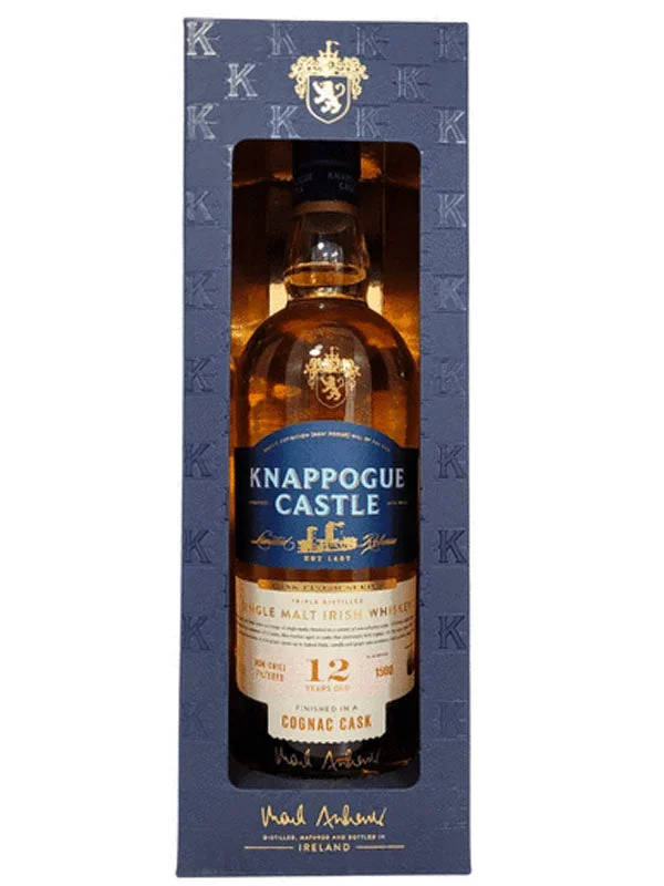 Knappogue Castle 12 Year Old Cognac Cask Matured Irish Whiskey